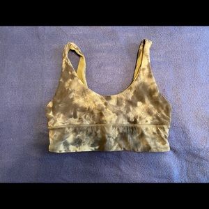 Lululemon Align Sports Bra - Black Tie Dye Size 8